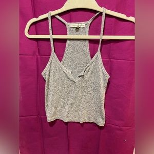 Express knit crop top racer back
